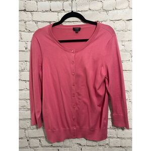 Talbots woman’s cardigan pink size medium